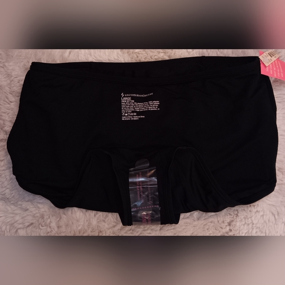 2/$35 Uncommon Sense Black Pleated Bikini Bottom, Size L - Picture 4 of 5